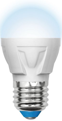 Лампа светодиодная Яркая G-45 Шар Е27 220В 7Вт 600Лм 3000К 45х82мм картинка 